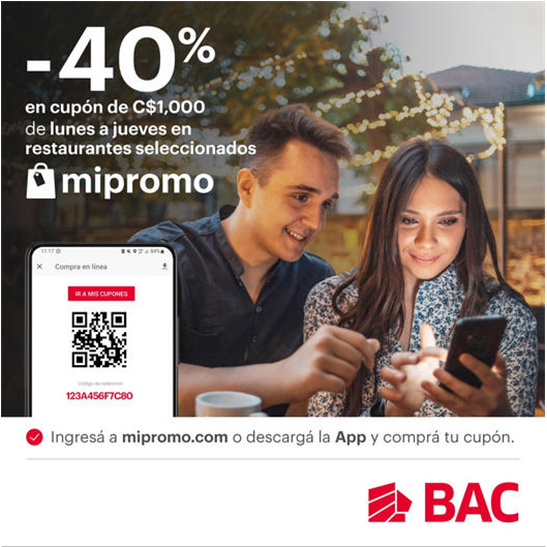 Promoción BAC en Restaurantes