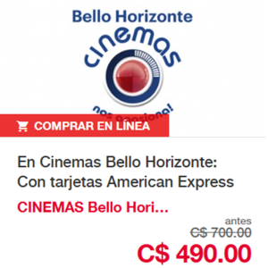 Descuento en Cinemas