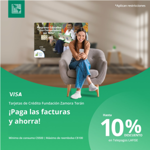 Descuento en Telepagos con tarjeta de crédito Fundación Zamora Teran