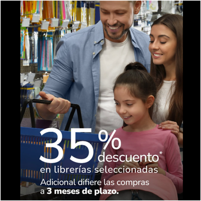 Descuento en librerías